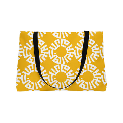 &quot;Salam&quot; Weekender Tote Bag- Yellow