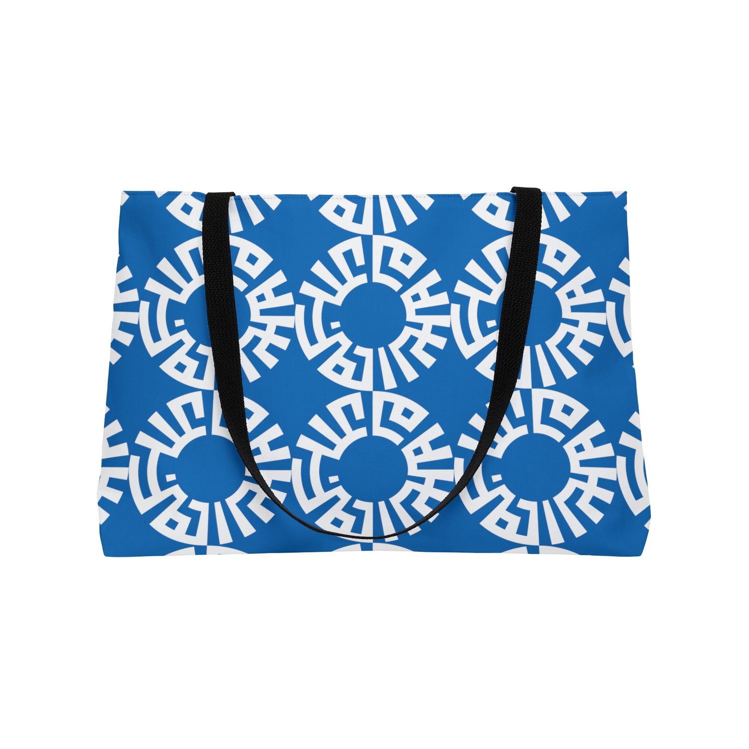 &quot;Salam&quot; Weekender Tote Bag- Blue