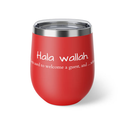 Copper Vacuum Insulated Cup, 12oz- &quot;Hala Wallah&quot;