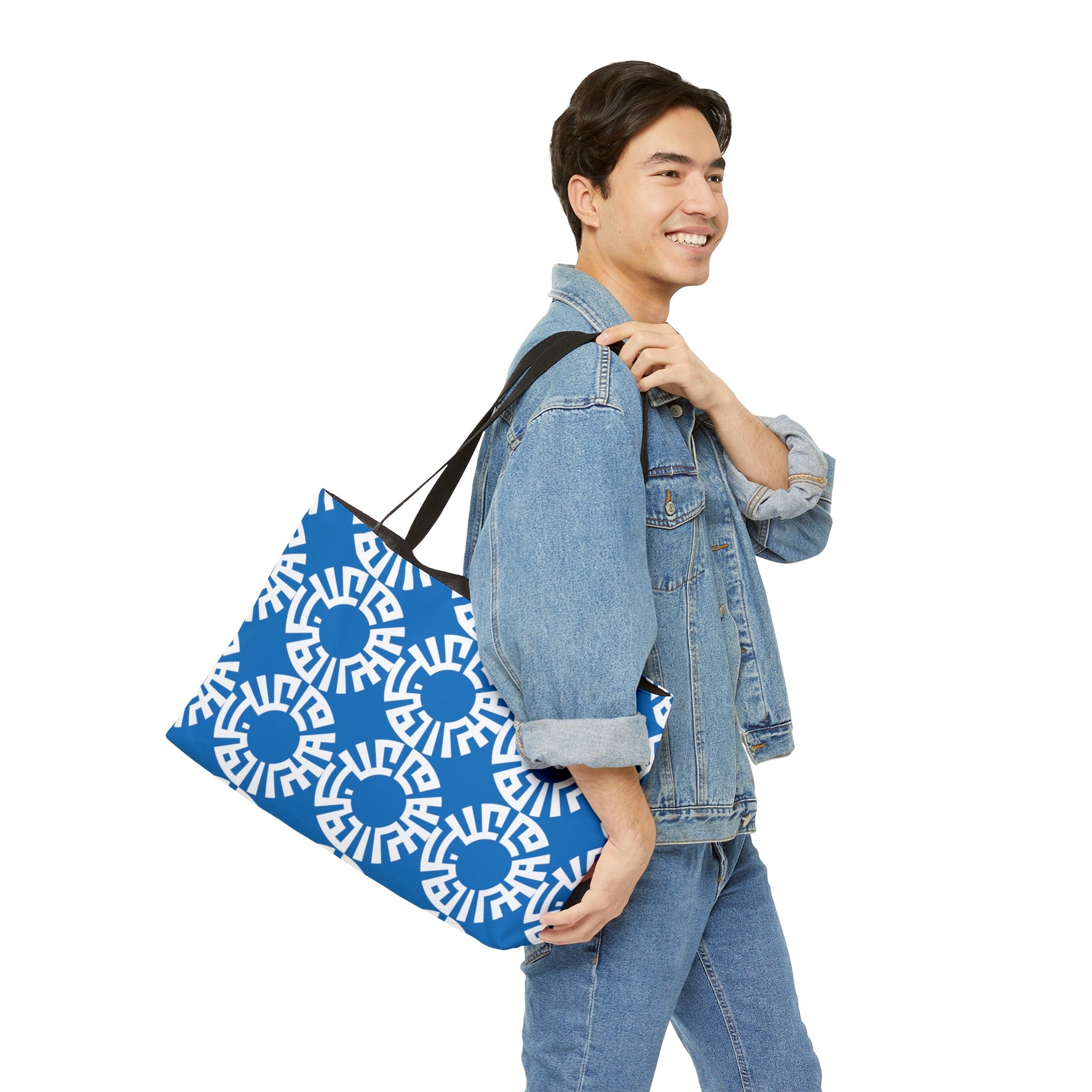 &quot;Salam&quot; Weekender Tote Bag- Blue