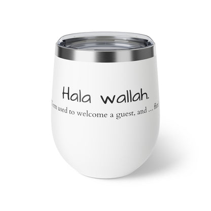 Copper Vacuum Insulated Cup, 12oz- &quot;Hala Wallah&quot;