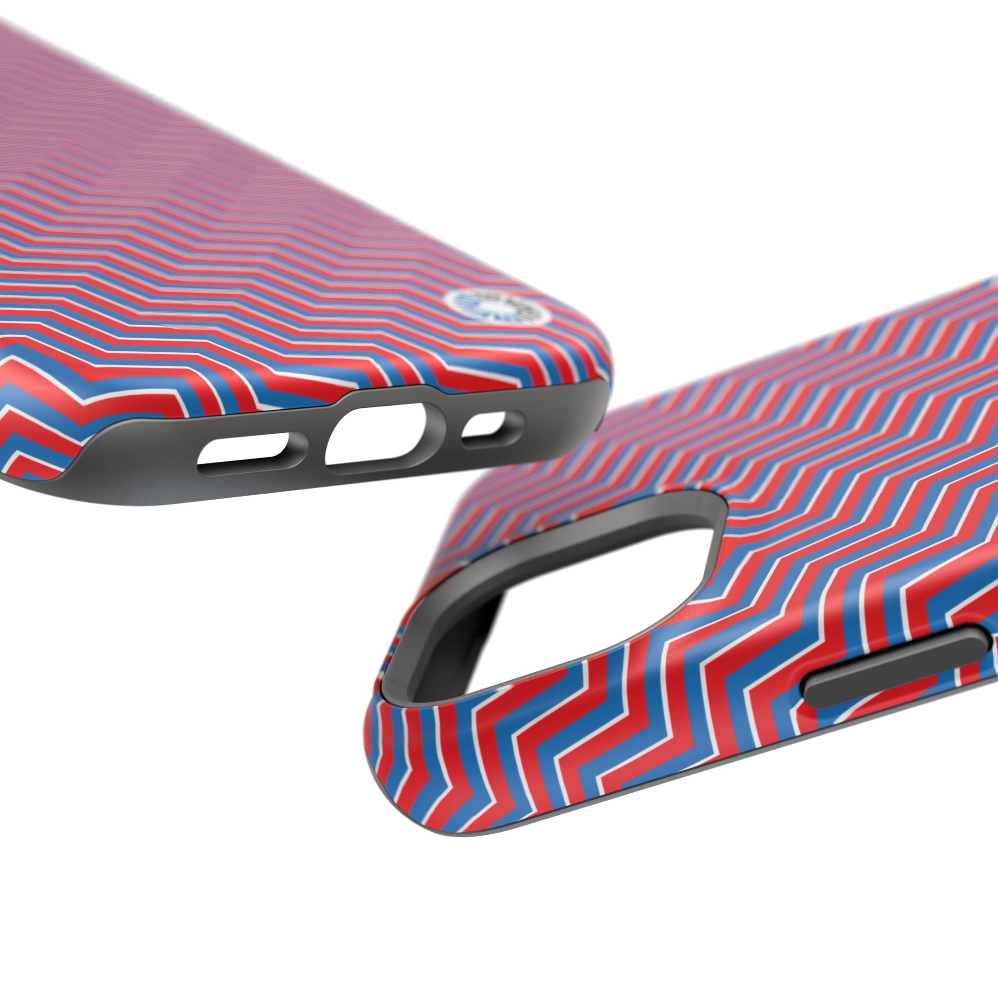 Impact-Resistant Cases- Blue/White/Red