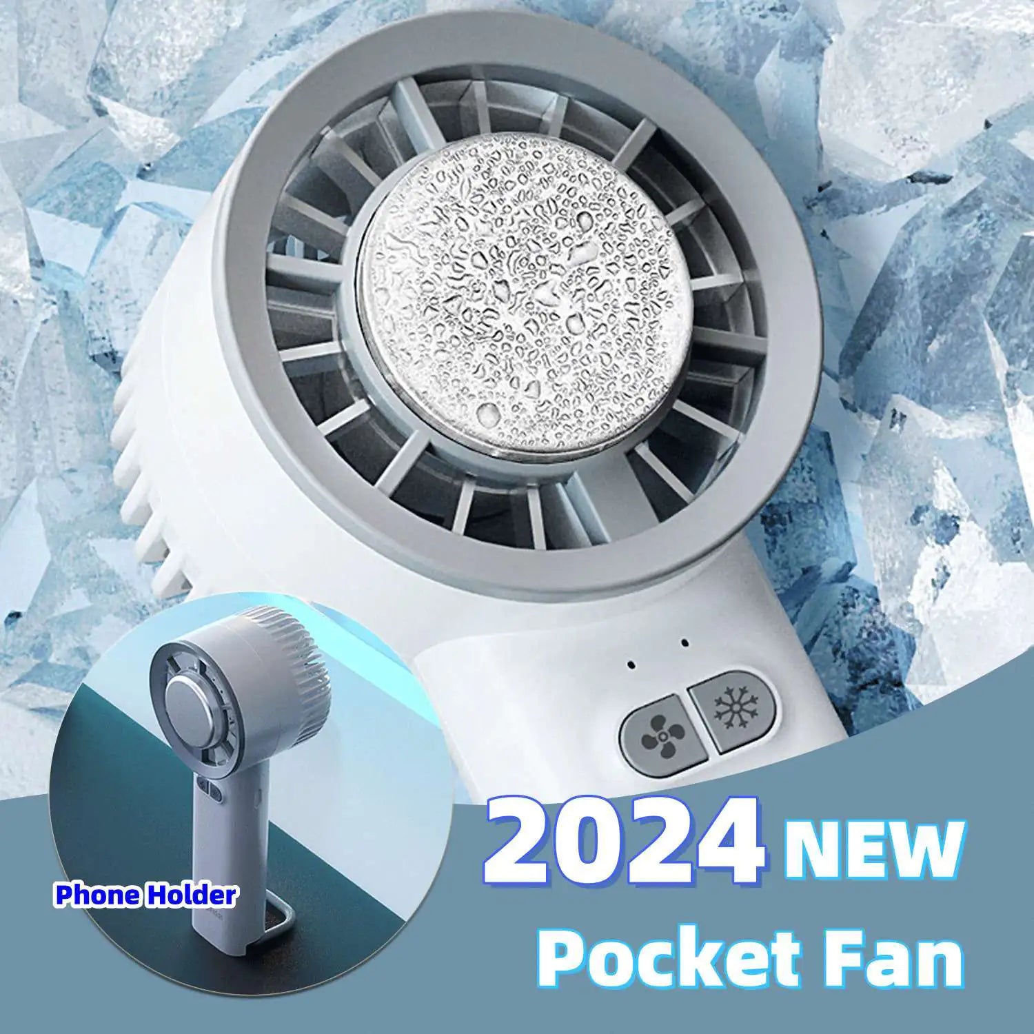 2024 Mini Portable Ice Cold Fan