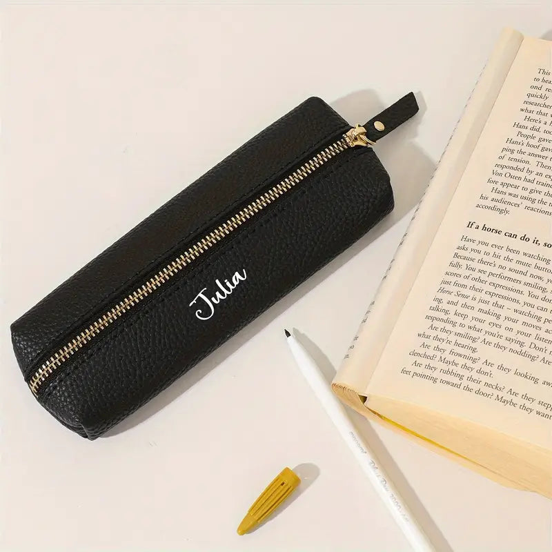 Personalized Leather Pencil Pouch