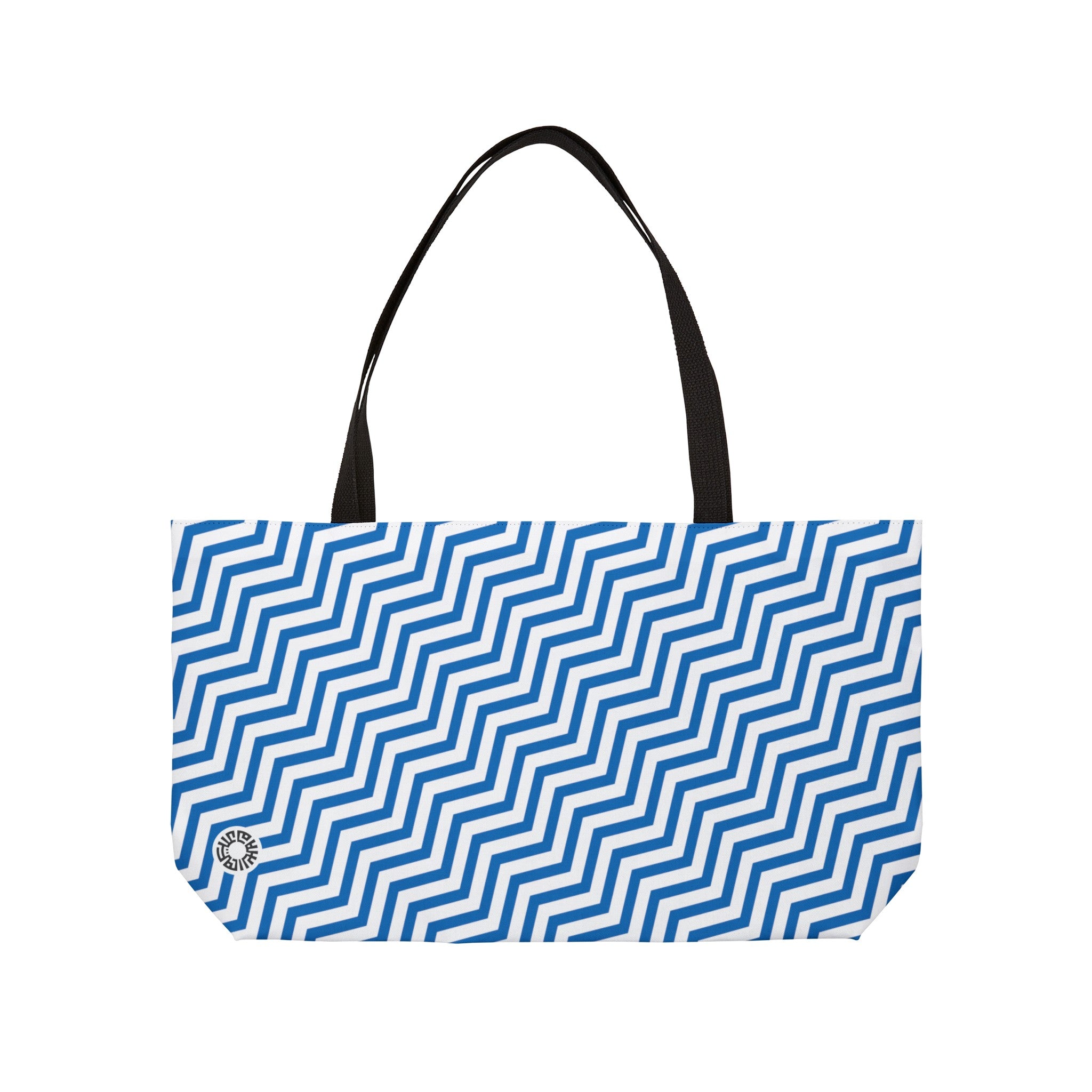 &quot;Salam&quot; Weekender Tote Bag- Blue