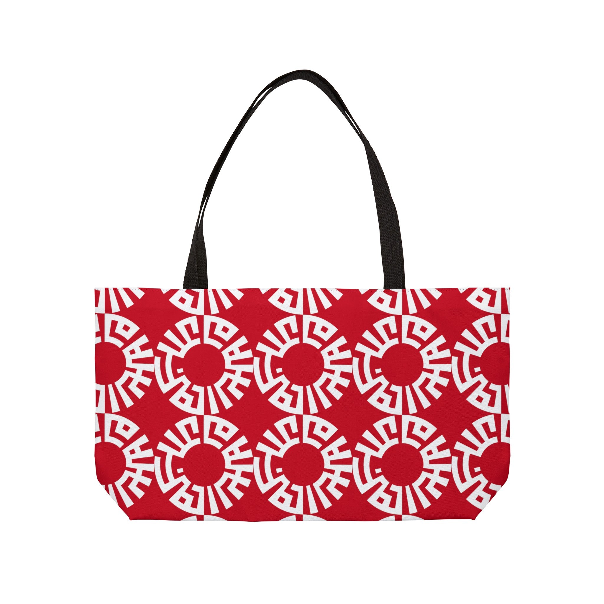 &quot;Salam&quot; Weekender Tote Bag- Dark Red