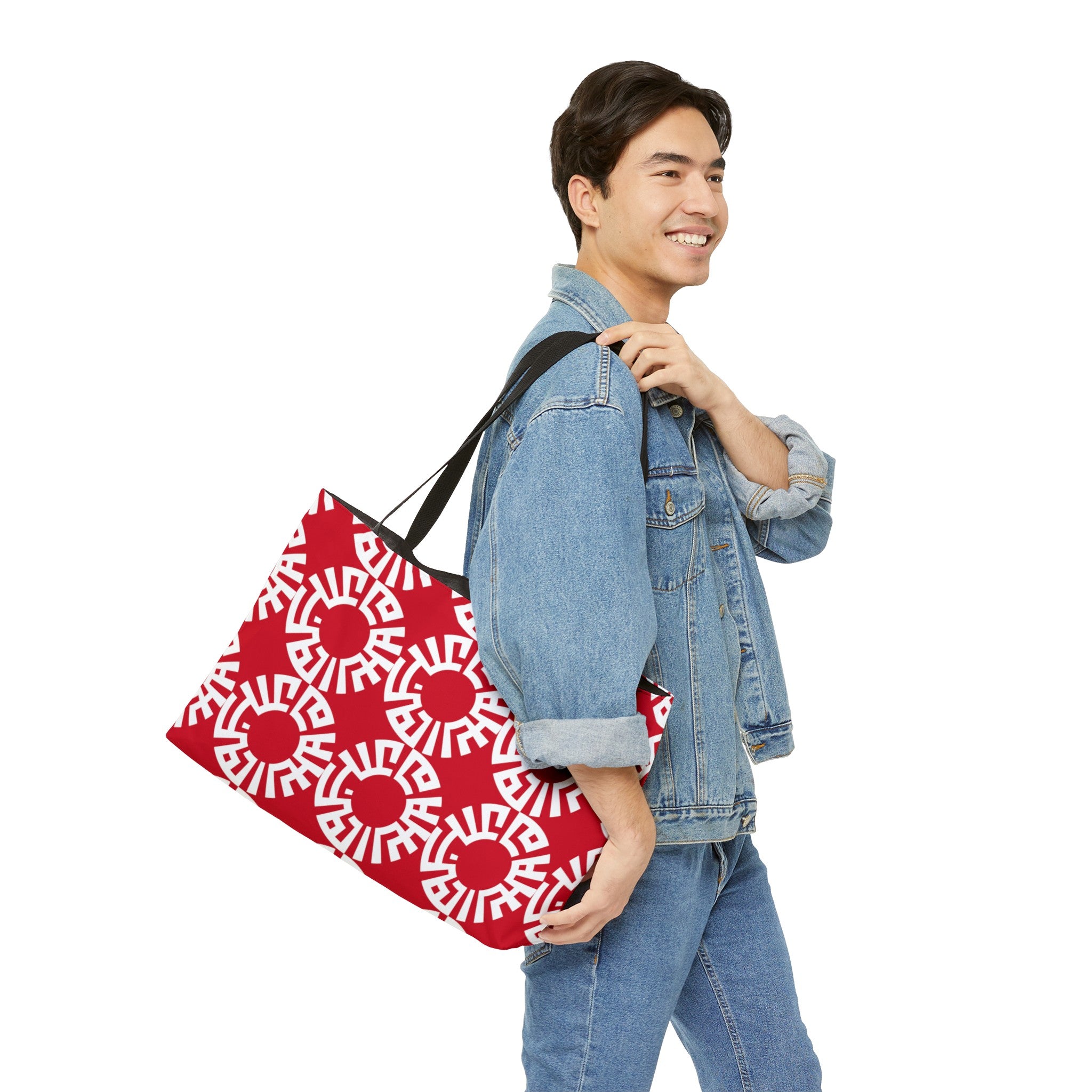 &quot;Salam&quot; Weekender Tote Bag- Dark Red