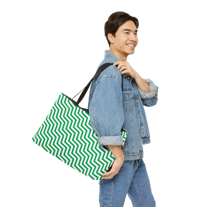 &quot;Salam&quot; Weekender Tote Bag- green