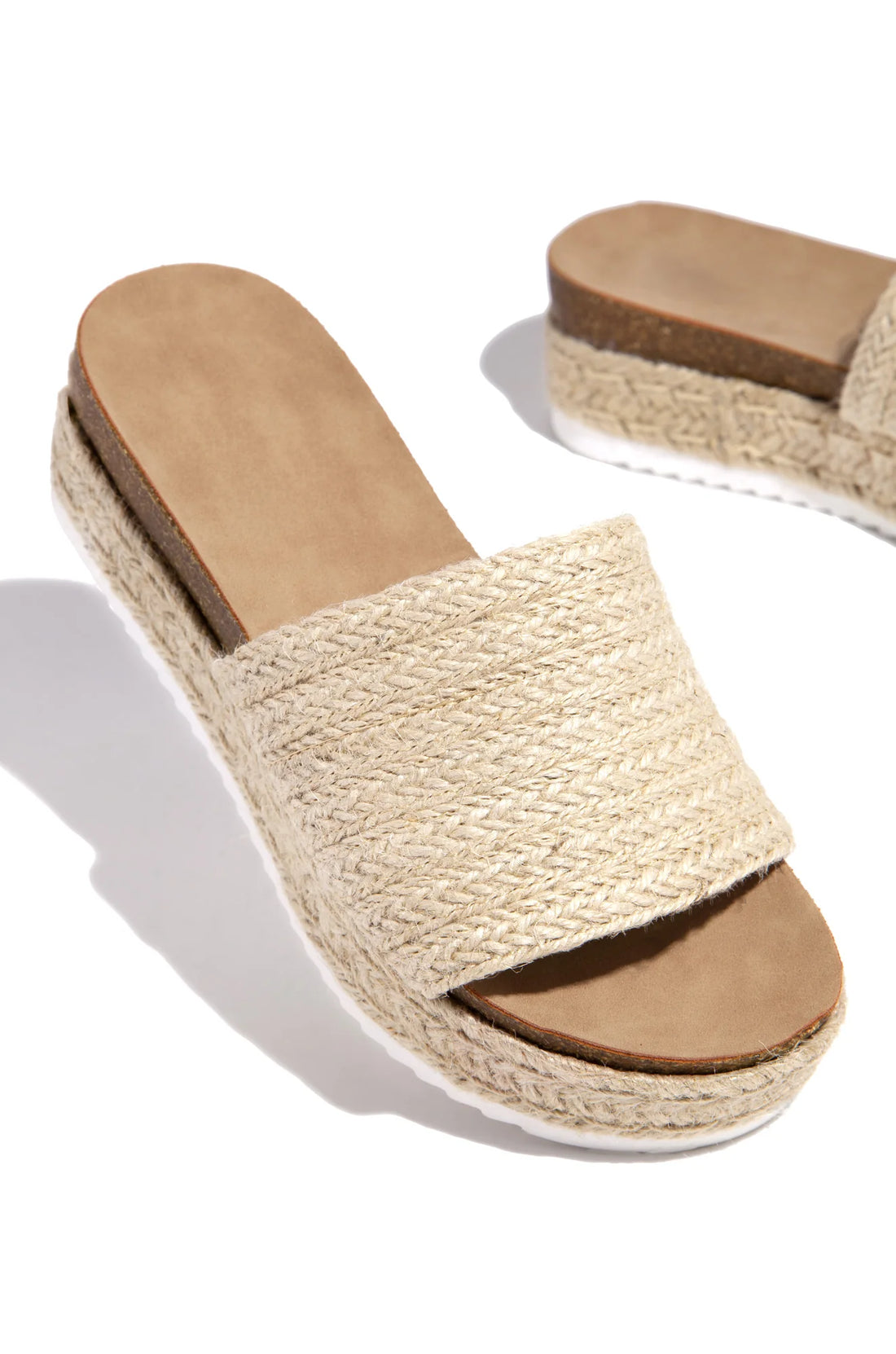 Puerto Nuevo Platform Espadrille Sandals - Nude