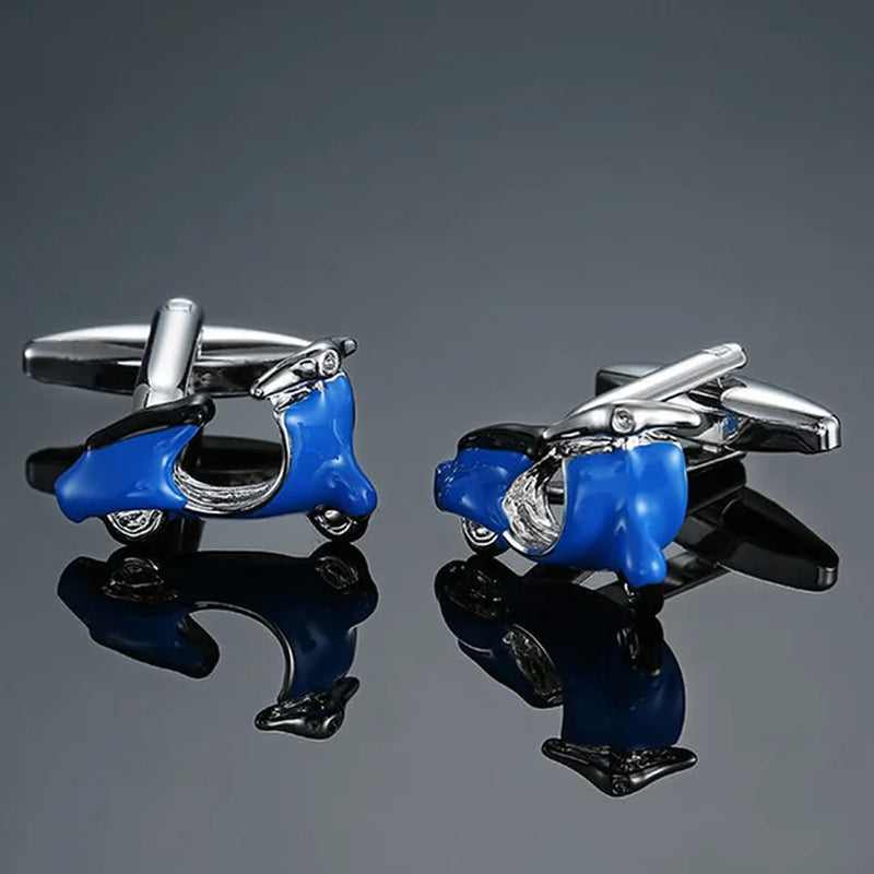 Luxury Green Cufflinks for Mens Blue Crystal Paisley Men&