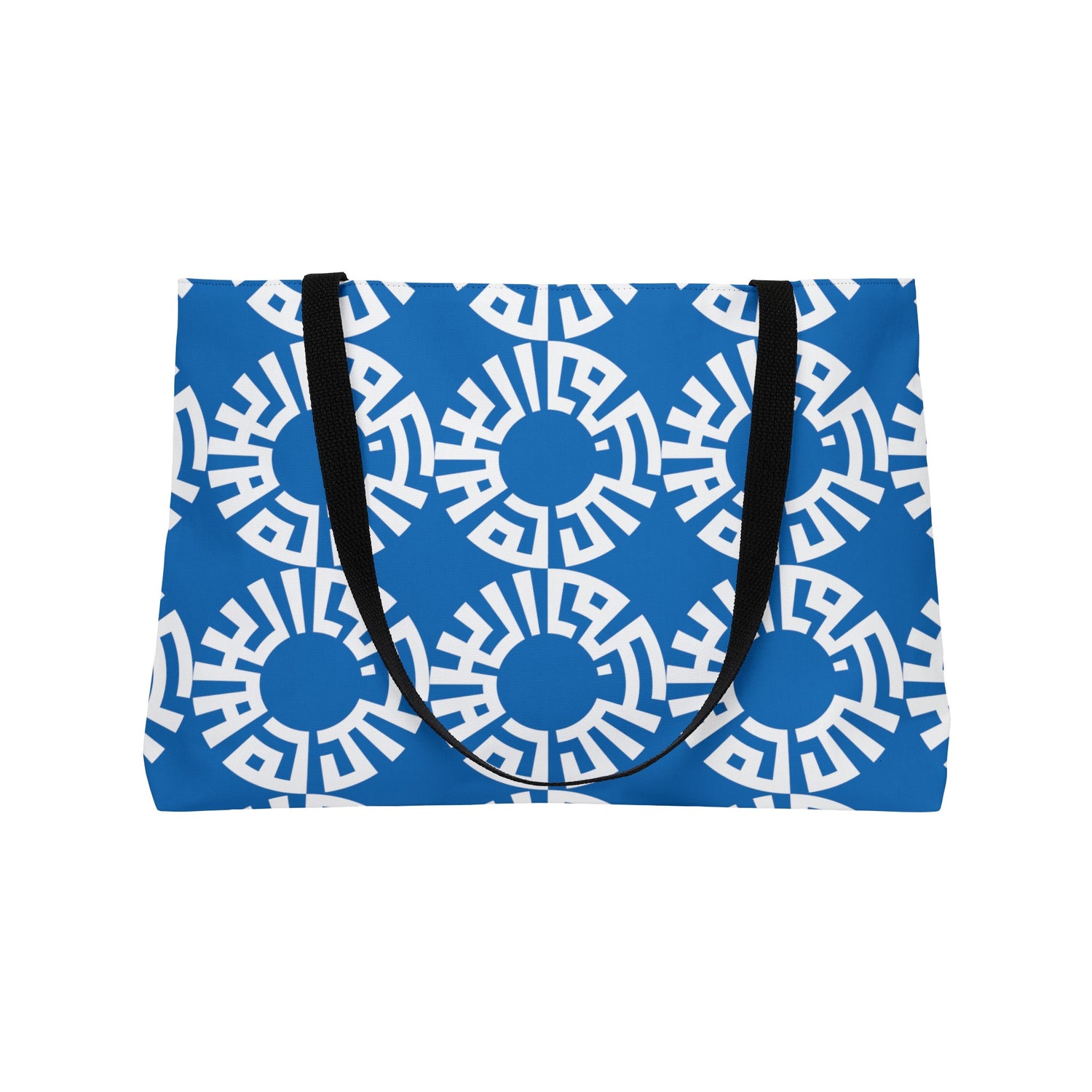 &quot;Salam&quot; Weekender Tote Bag- Blue