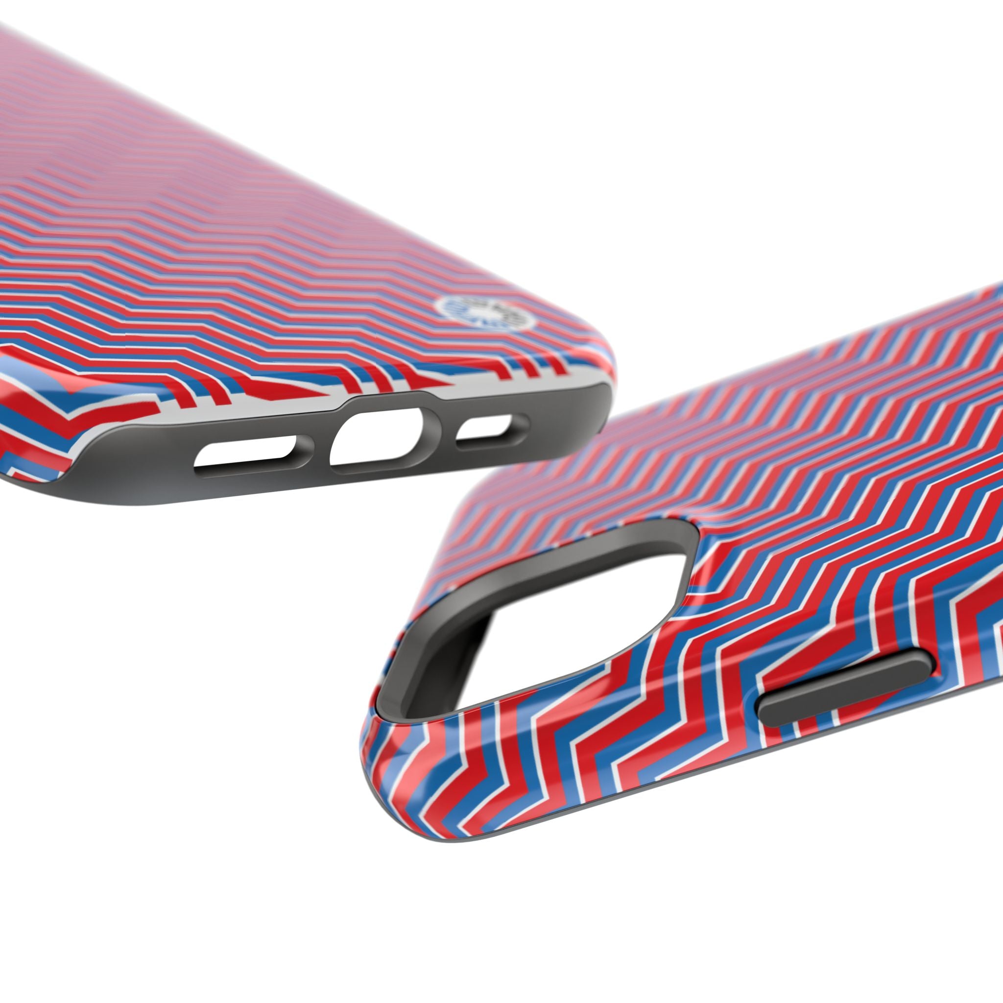 Impact-Resistant Cases- Blue/White/Red