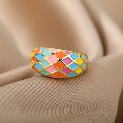 La Femme enamel ring, MultiColor