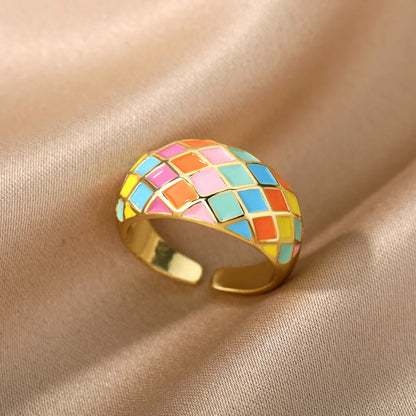 La Femme enamel ring, MultiColor