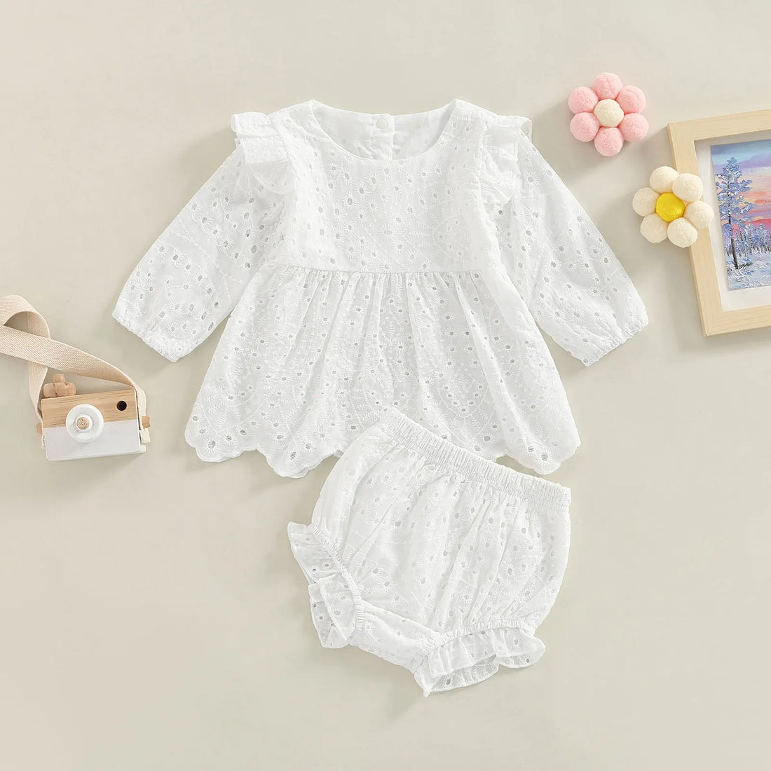 Baby Girl Ruffle Clothes Set