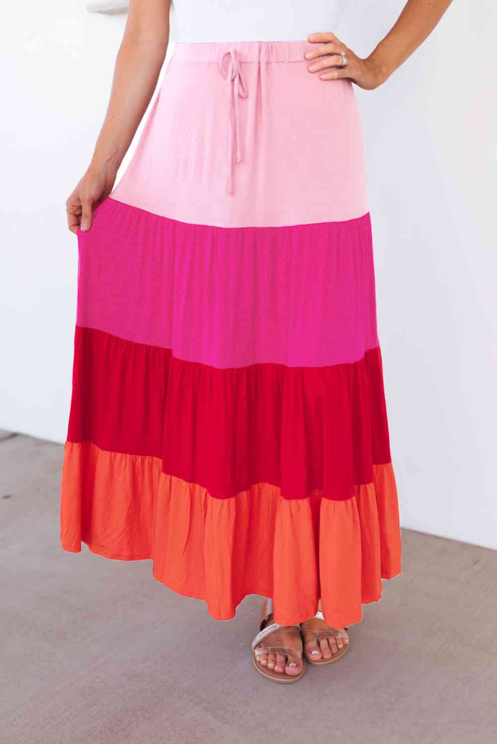 ClaudiaG Mariana Tiered Maxi Skirt