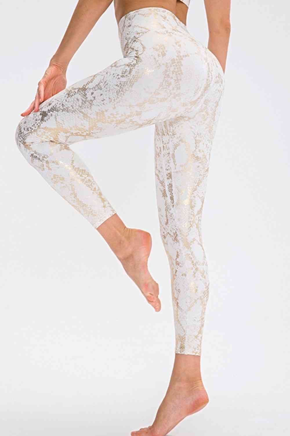 ClaudiaG Animal Print Slim Sports Pants