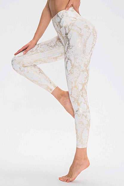 ClaudiaG Animal Print Slim Sports Pants