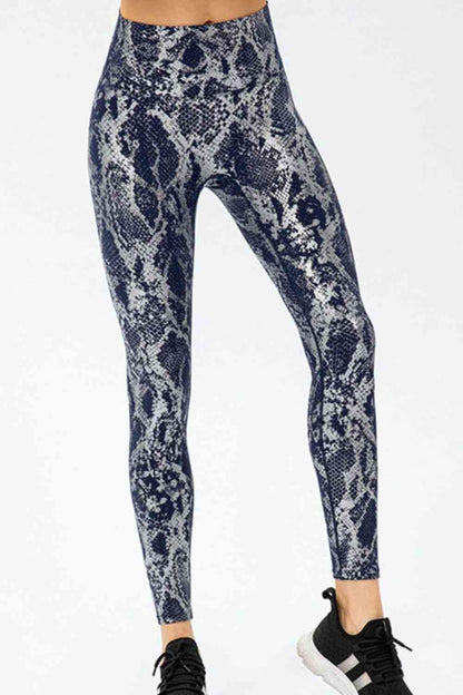 ClaudiaG Animal Print Slim Sports Pants