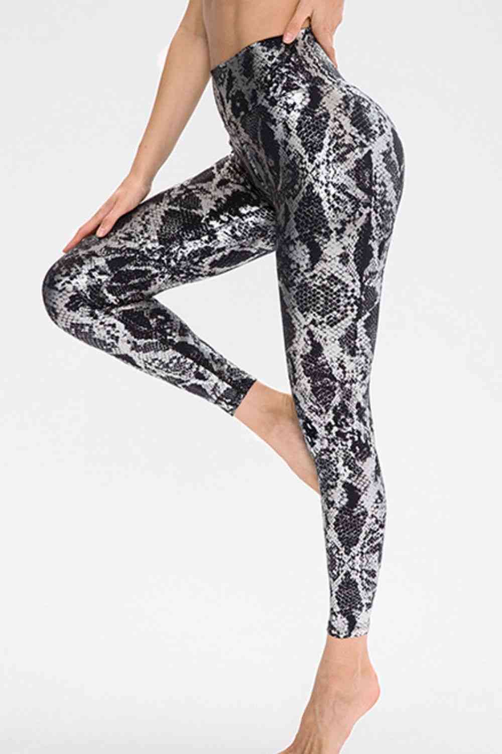 ClaudiaG Animal Print Slim Sports Pants