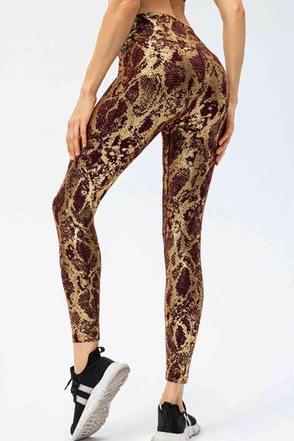 ClaudiaG Animal Print Slim Sports Pants