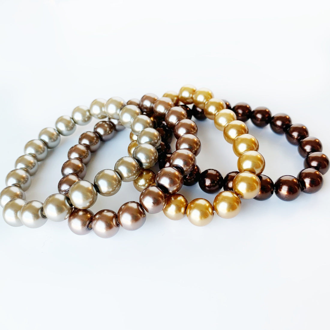 ClaudiaG Pearl Bracelets -Set of 4