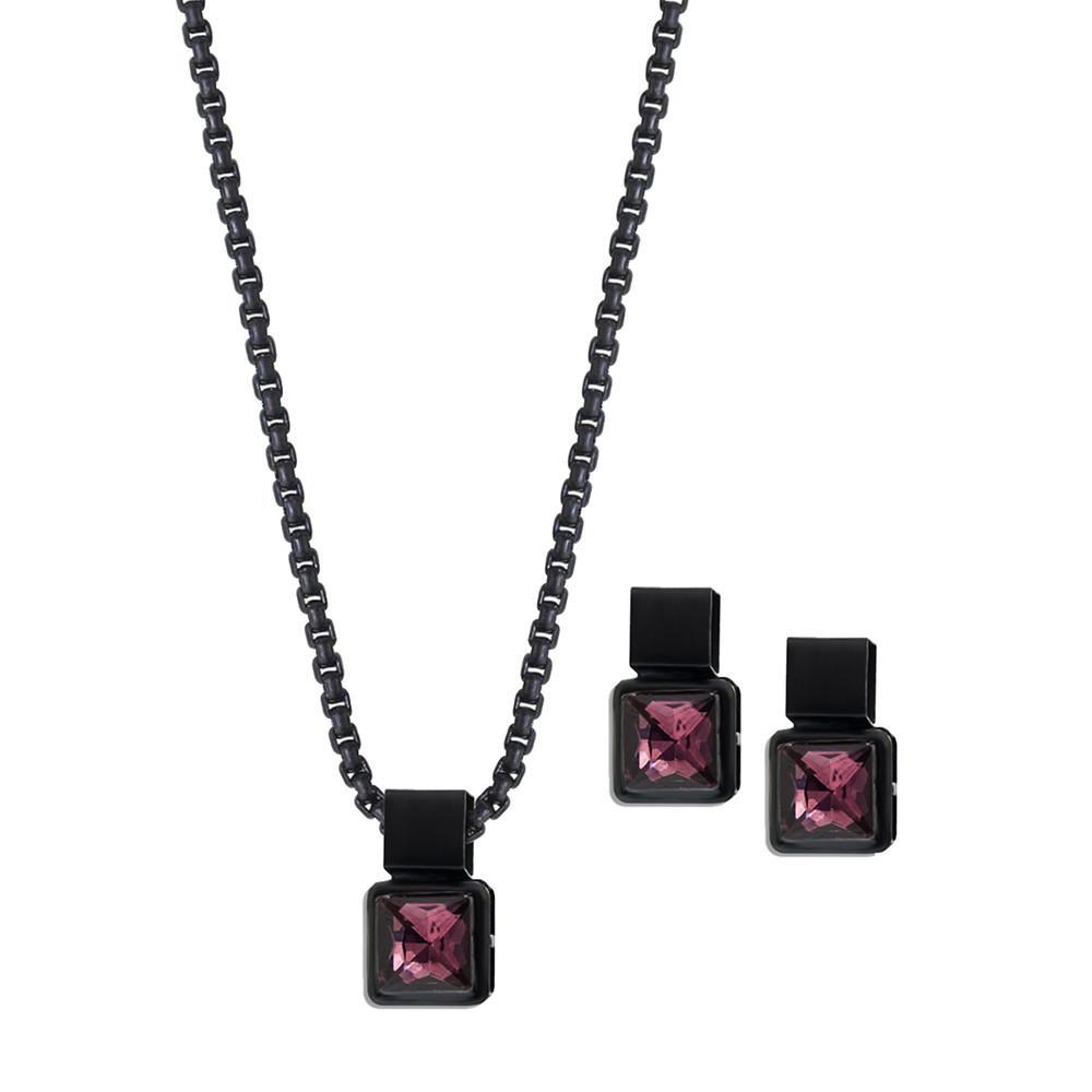 ClaudiaG Coal Necklace-Plum