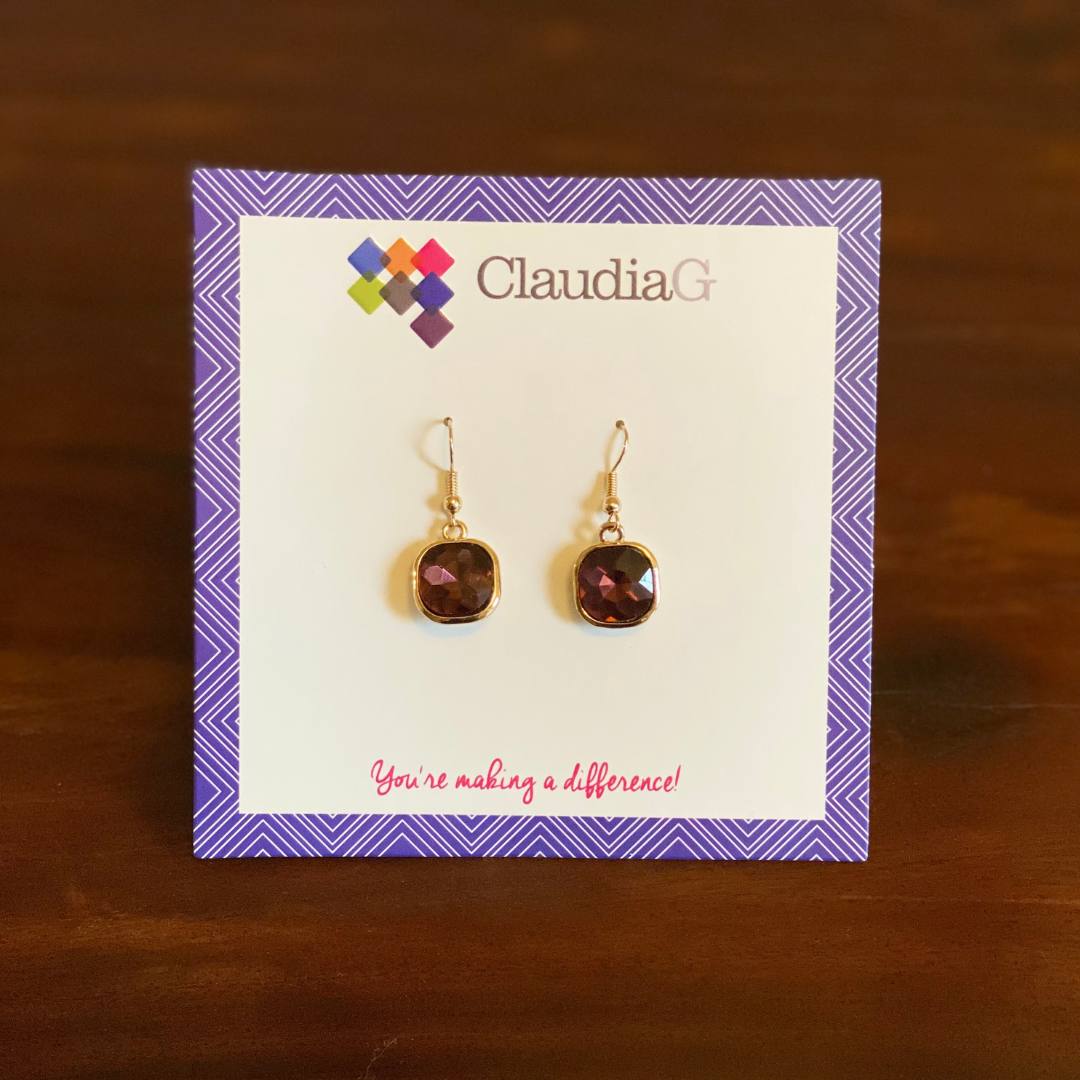 ClaudiaG Cube Earrings