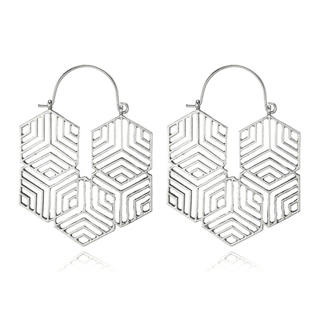 ClaudiaG Hex -Silver Earrings