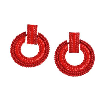 ClaudiaG Petra -Red Earrings