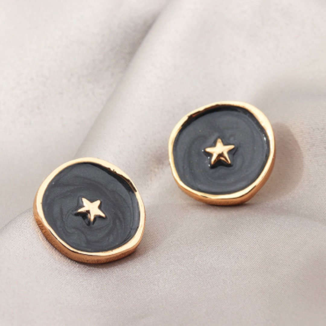 ClaudiaG Astral Earrings Black