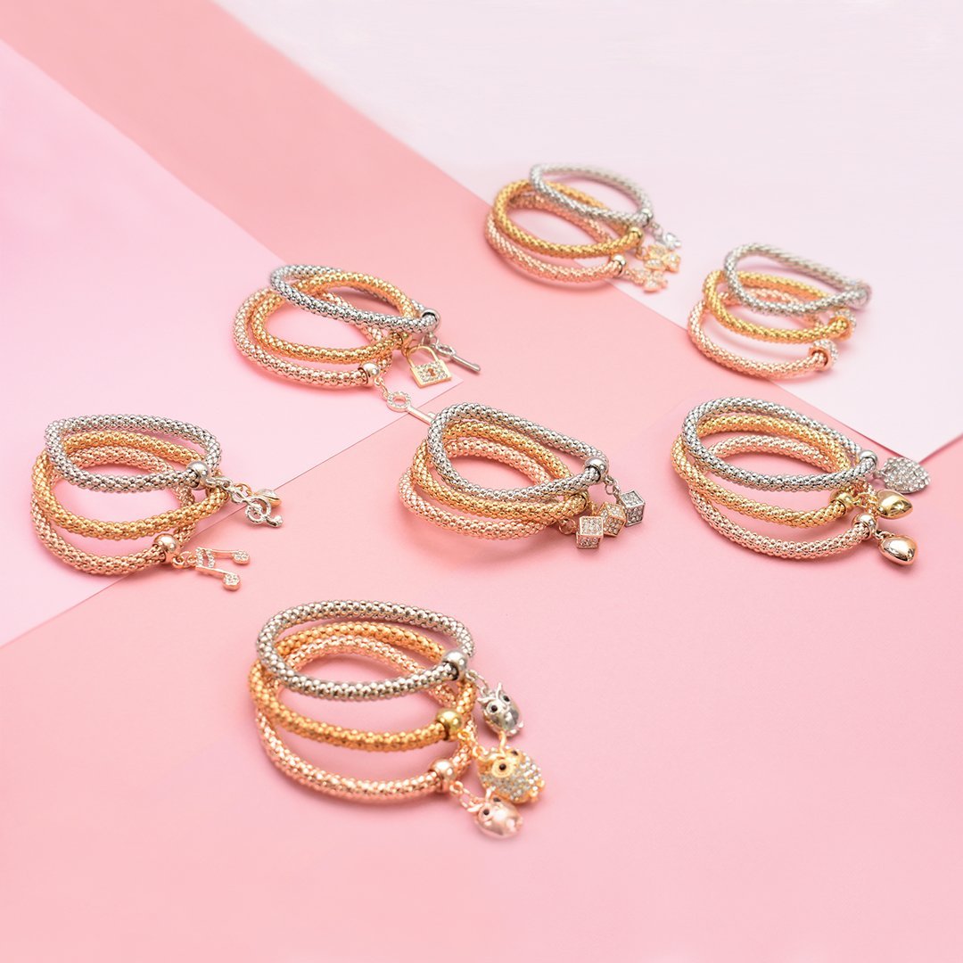 ClaudiaG GSR Bracelet Set- Loving