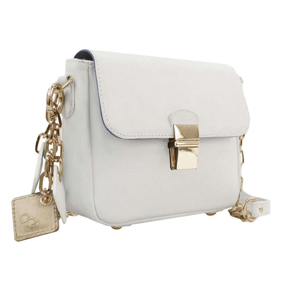 ClaudiaG Tiny Leather Handbag -White (Option 1)