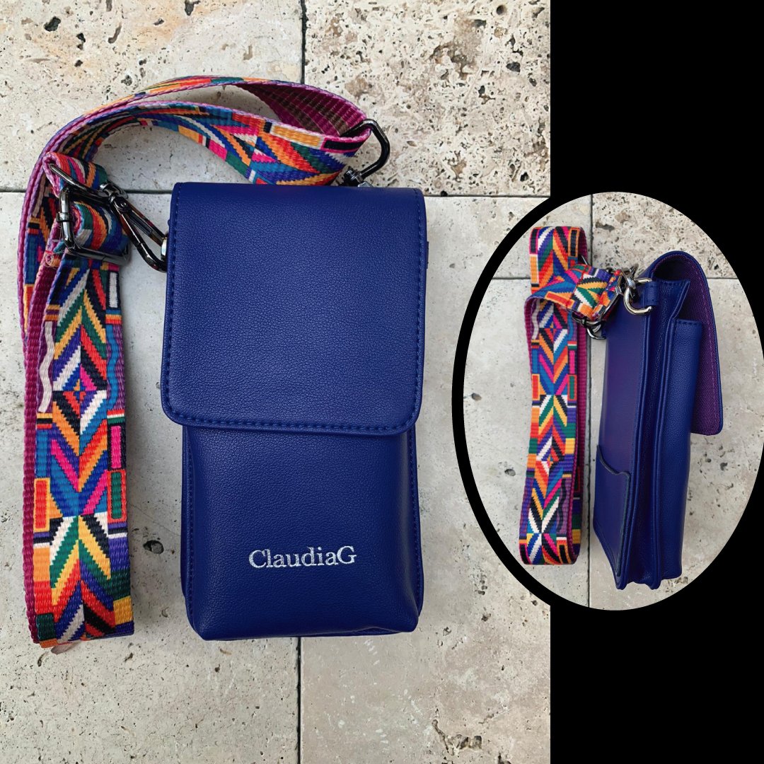 ClaudiaG ibag Leather Cross Body-Sapphire