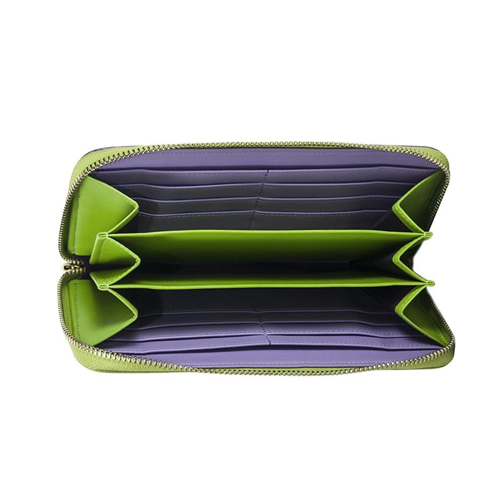 ClaudiaG Layla Wallet- Lime Green/Plum