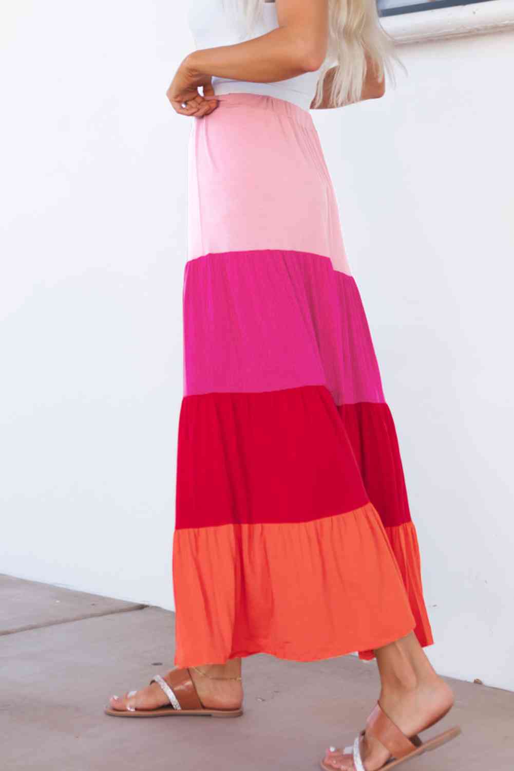 ClaudiaG Mariana Tiered Maxi Skirt