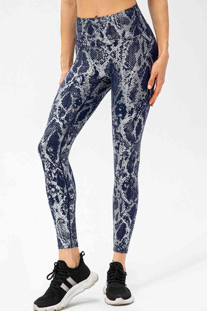 ClaudiaG Animal Print Slim Sports Pants