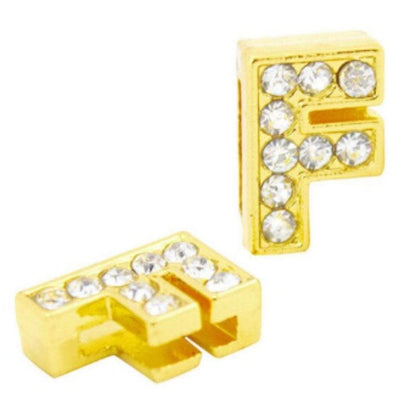 ClaudiaG Pavé Letters -Gold Charms