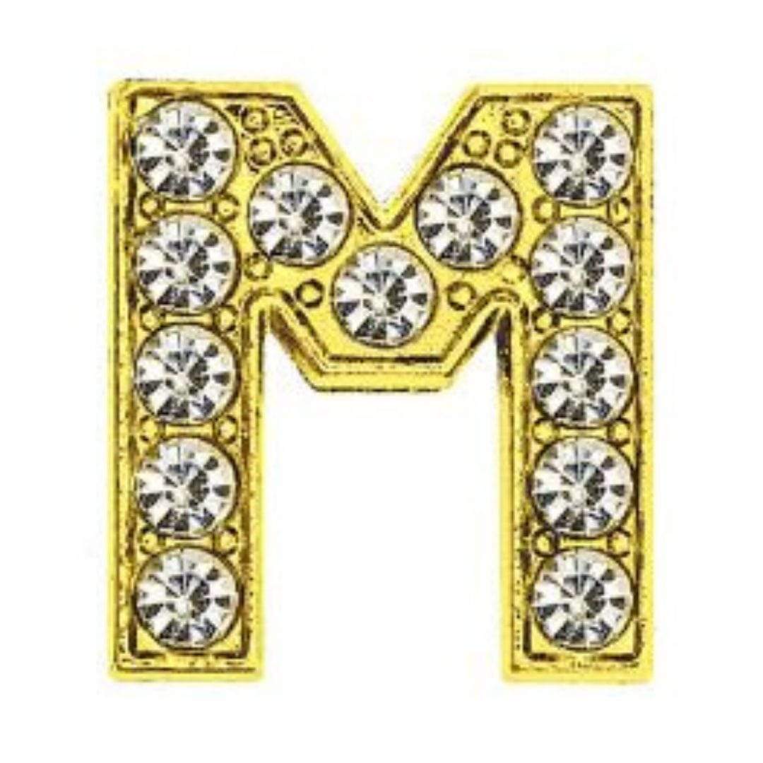 ClaudiaG Pavé Letters -Gold Charms