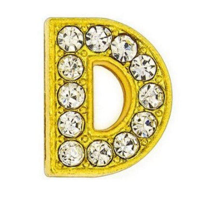 ClaudiaG Pavé Letters -Gold Charms