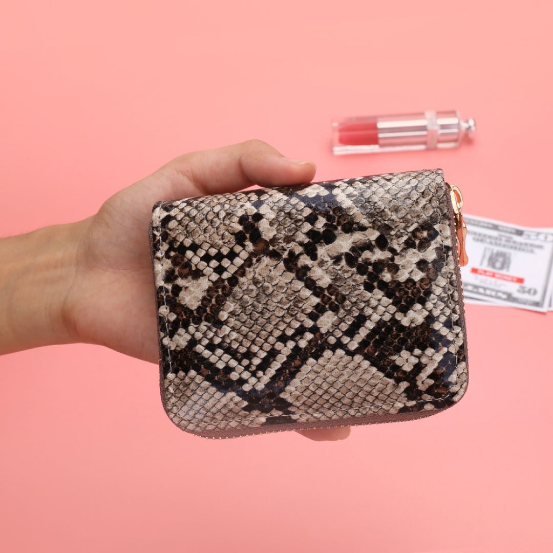 ClaudiaG Python Zipper Wallet