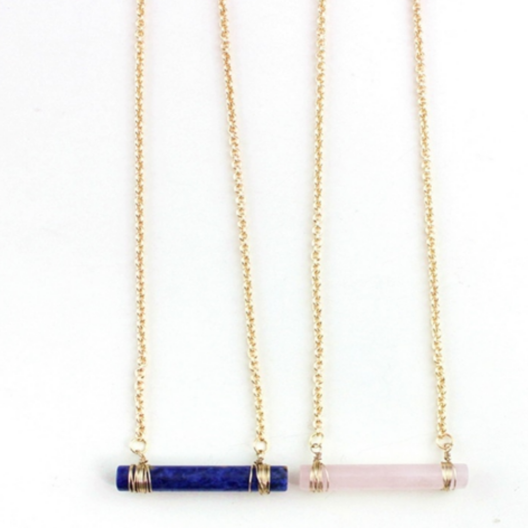 ClaudiaG Quartz Cylinder Necklace