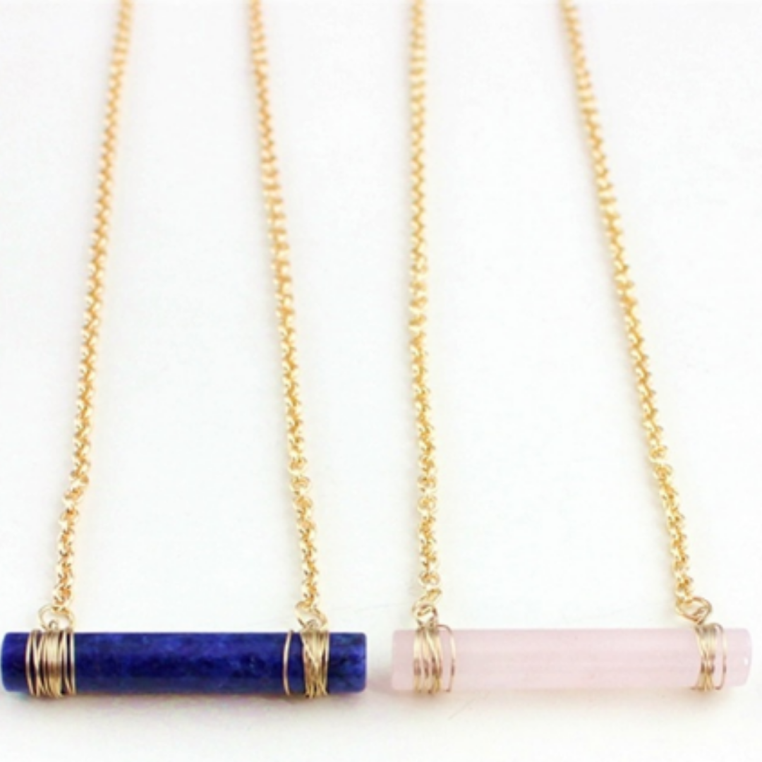 ClaudiaG Quartz Cylinder Necklace