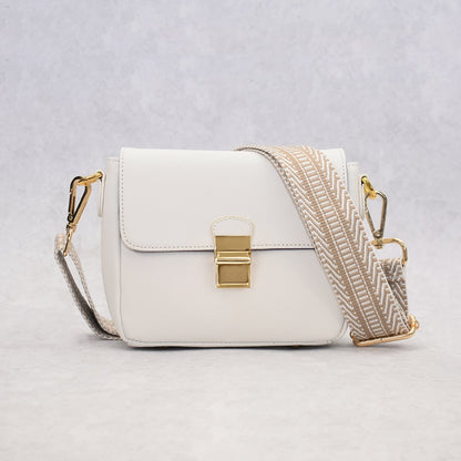 ClaudiaG Tiny Leather Handbag -White (Option 1)