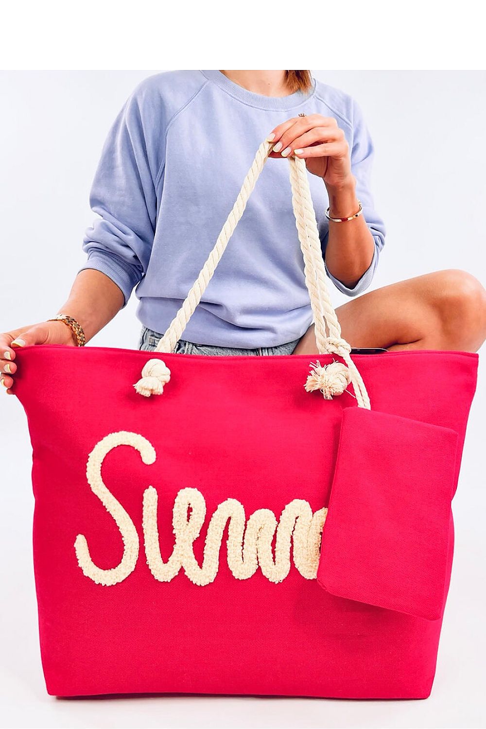 Beach bag Inello- &quot;Summer&quot;- Red